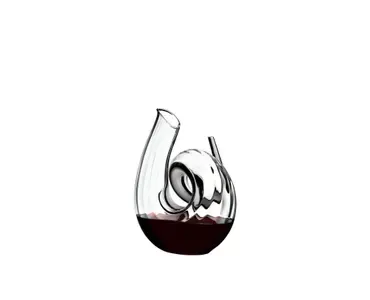 RIEDEL Curly Fatto A Mano Decanter - White / Black
