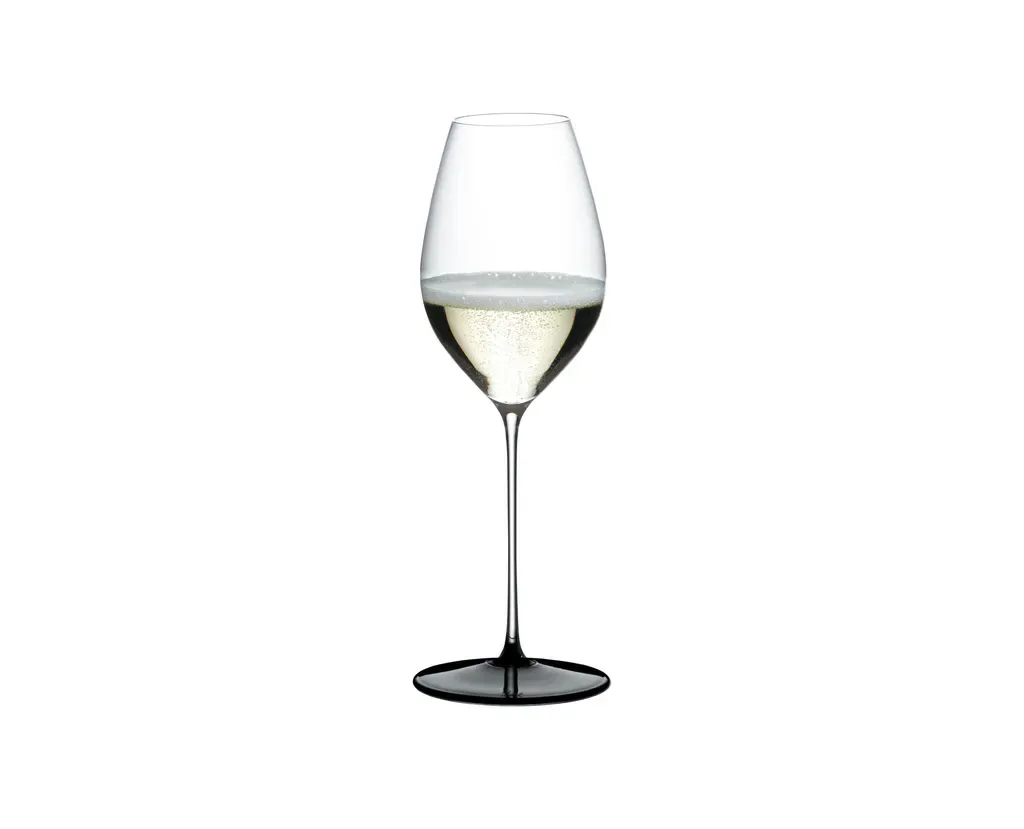 RIEDEL Fatto A Mano Black Tie Champagne Wine Glass / Sauvignon Blanc - Black Base