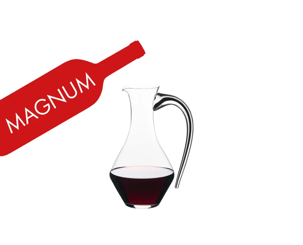 RIEDEL Fatto A Mano Cabernet Magnum Decanter - black