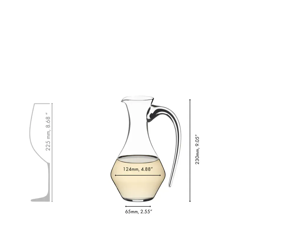 RIEDEL Fatto A Mano Cabernet Decanter R.Q. - black