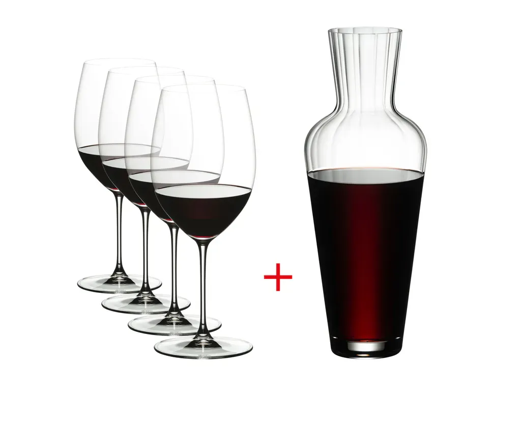 RIEDEL Veritas Cabernet / Merlot + Mosel Decanter