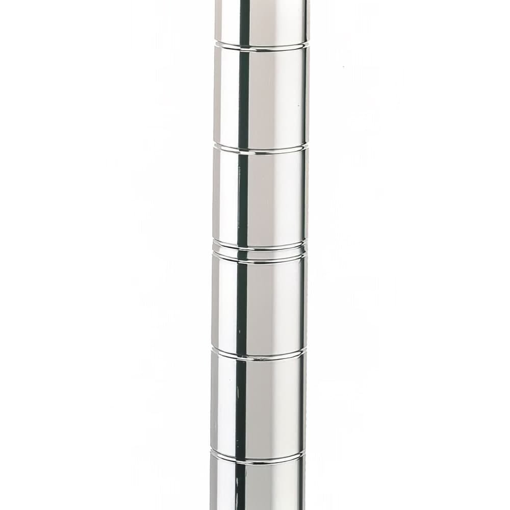 Metro 54UPS 53 13/16" Super Erecta® Shelving Post w/ 2" Number Increments, Stainless Steel