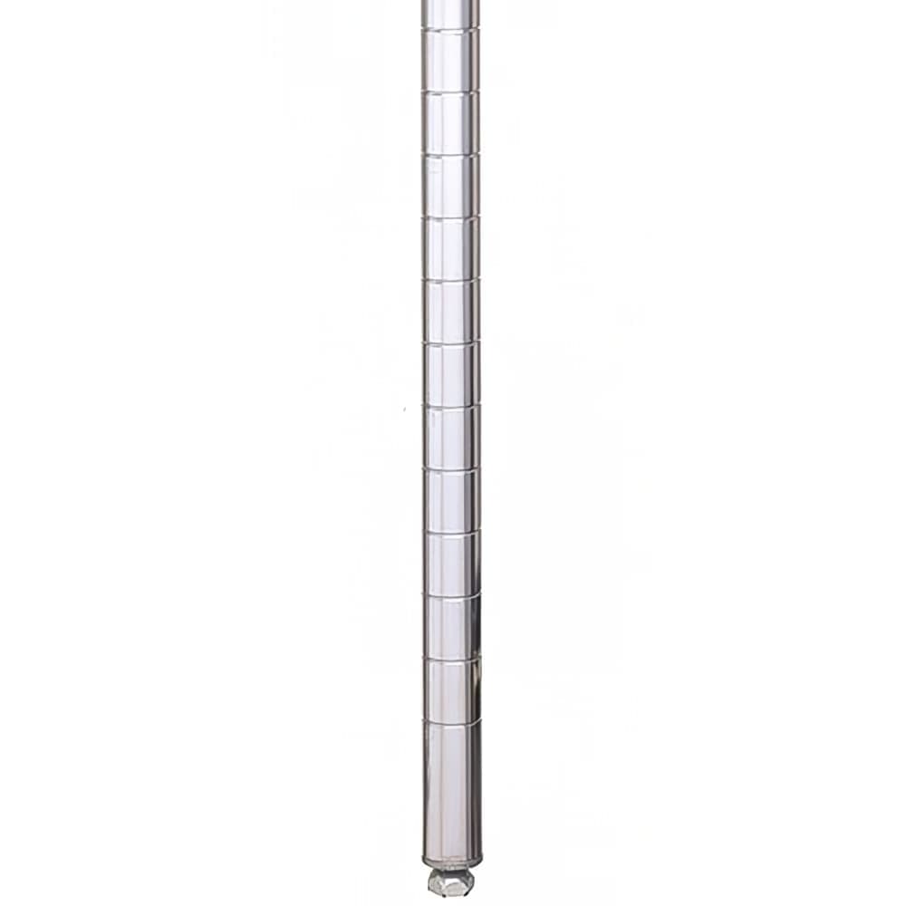 Metro 63P 62 7/16" Super Erecta® Shelving Post w/ 2" Number Increments, Chrome