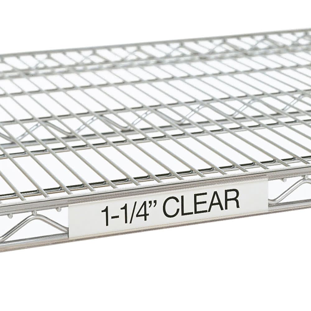 Metro 9990CL5 Super Erecta® Label Holder - 55" x 1 1/4", Clear
