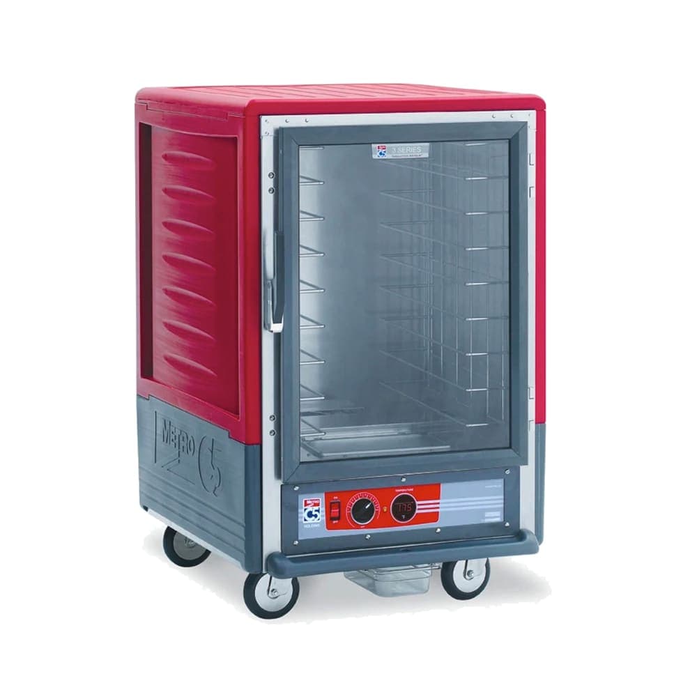 Metro C535-HFC-L 1/2 Height Insulated Mobile Heated Cabinet w/ (17) Pan Capacity, 120v