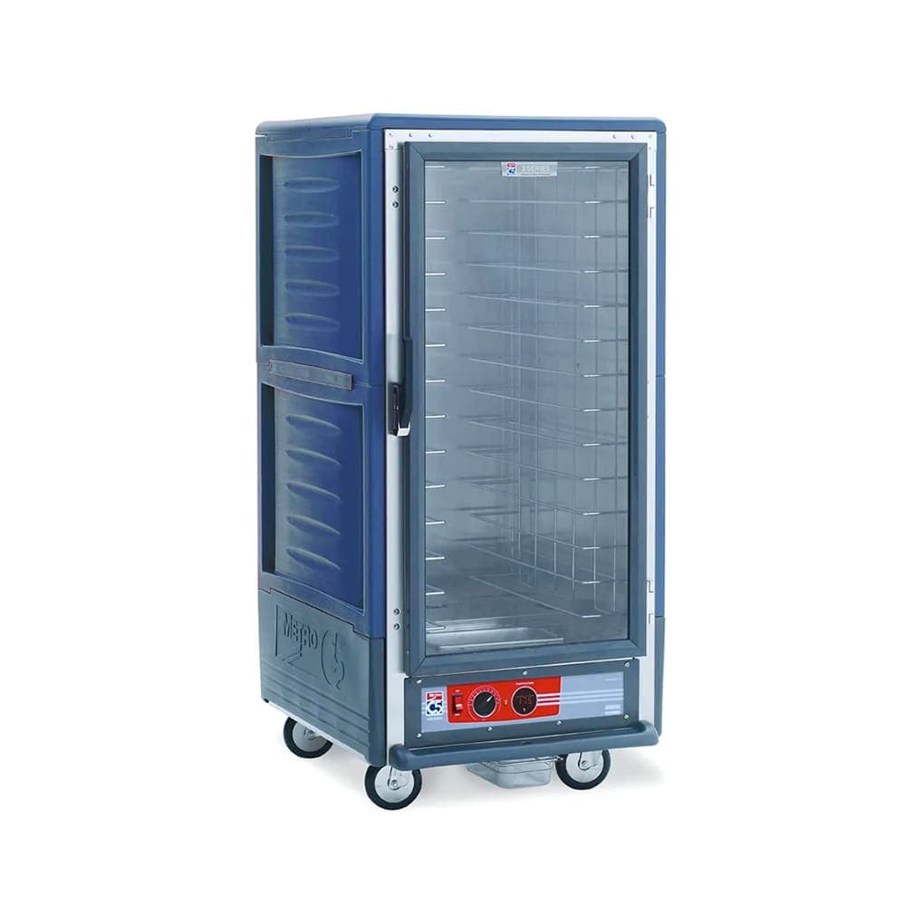 Metro C537-HFC-L-BU 3/4 Height Insulated Mobile Heated Cabinet w/ (27) Pan Capacity, 120v