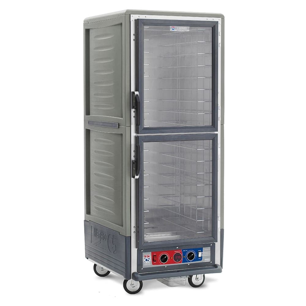 Metro C539-CDC-4-GY Full Height Insulated Mobile Heated Cabinet w/ (17) Pan Capacity, 120v