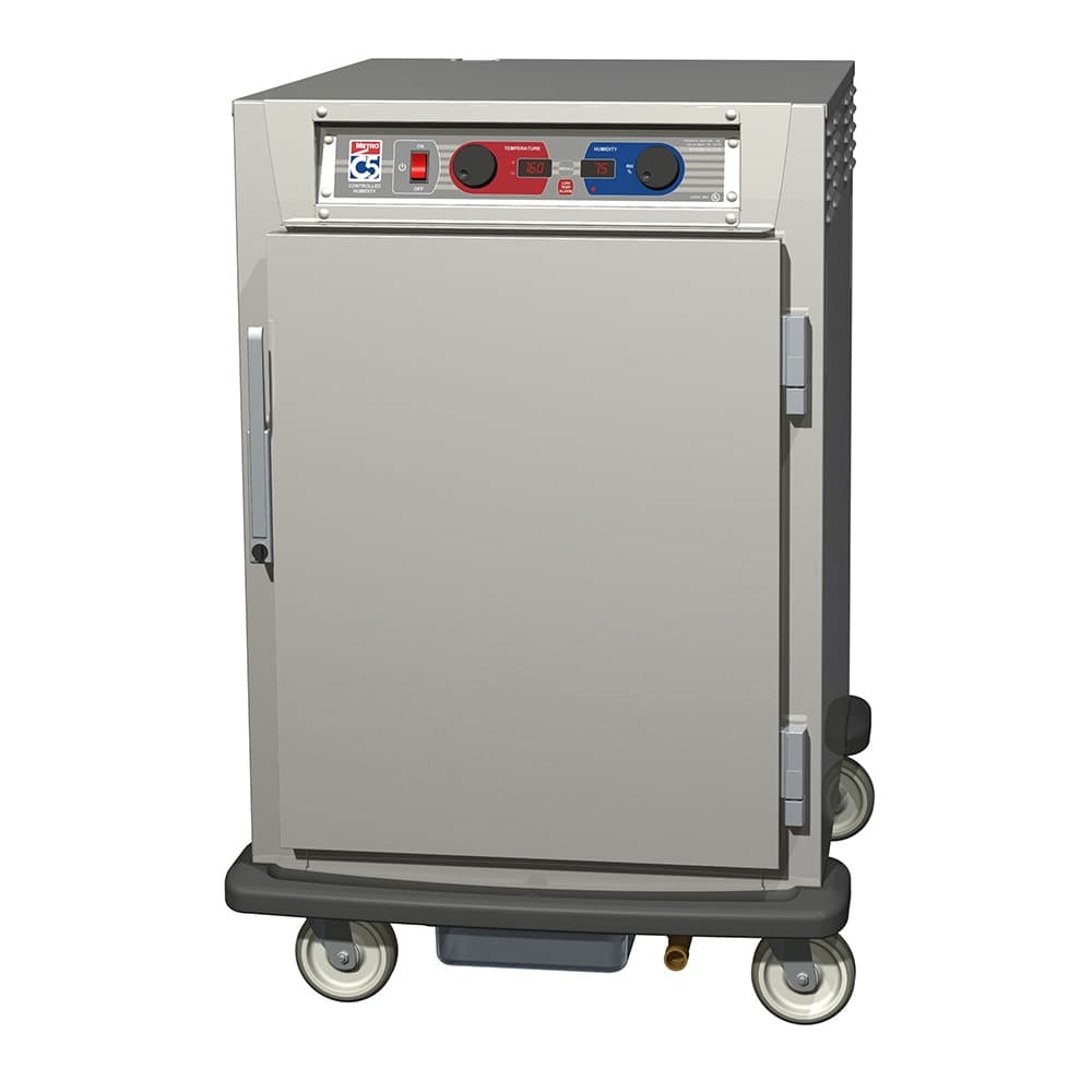 Metro C595-SFS-LPFC 1/2 Height Insulated Mobile Heated Cabinet w/ (17) Pan Capacity, 120v
