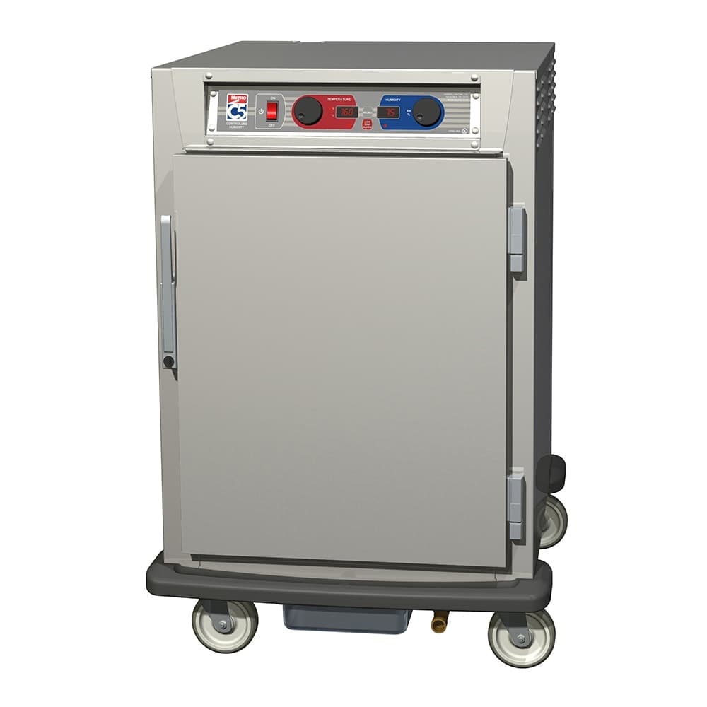 Metro C595-SFS-LPFS 1/2 Height Insulated Mobile Heated Cabinet w/ (17) Pan Capacity, 120v