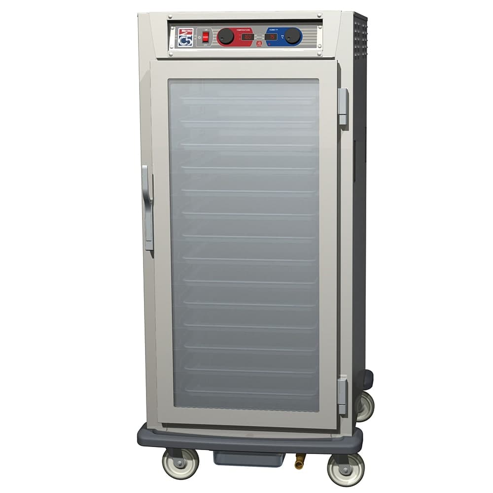 Metro C597-SFC-L 3/4 Height Insulated Mobile Heated Cabinet w/ (27) Pan Capacity, 120v