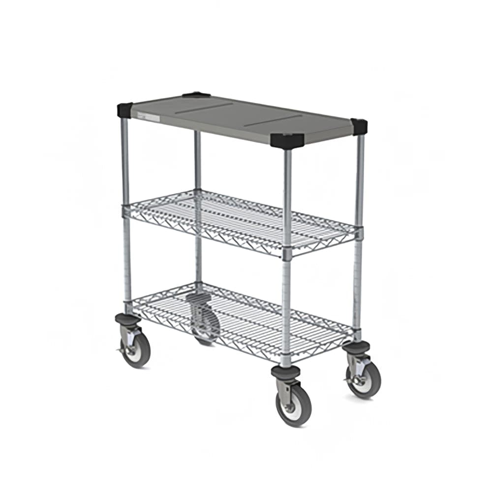 Metro CR1430DTOSC 3 tier Drive Thru Order Staging Cart - 30"W x 14"D, Steel