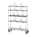 Metro CR1448TGCOPS 5 tier Mobile To-Go & Curbside Order Station - 48"W x 14"D x 69"H, Steel thumbnail 3
