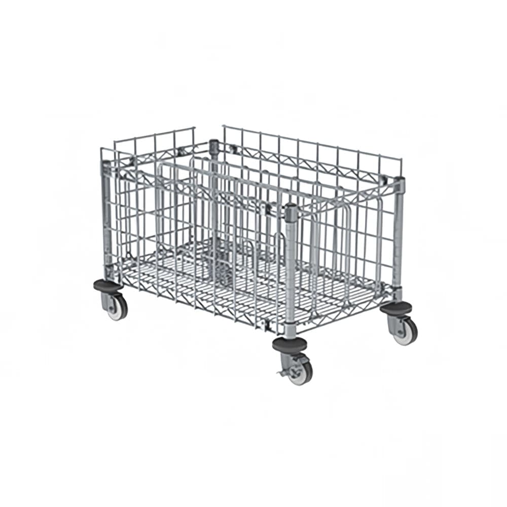 Metro CR1830CSU Undercounter Cup Storage Unit w/ (3) Dividers - 30"W x 18"D, Chrome