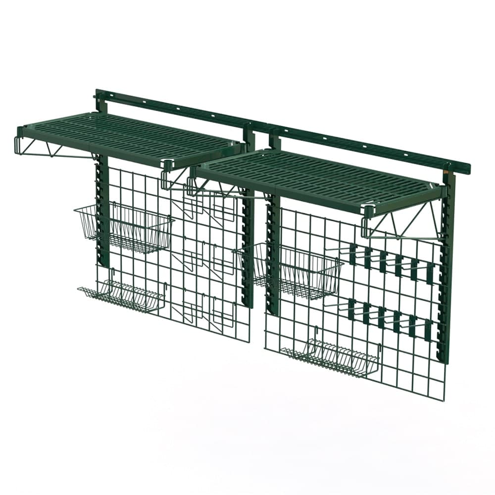 Metro CR3COMP72 Wall Mount Sink Shelving - 72"W x 20 1/2"D x 37"H, Epoxy Coated