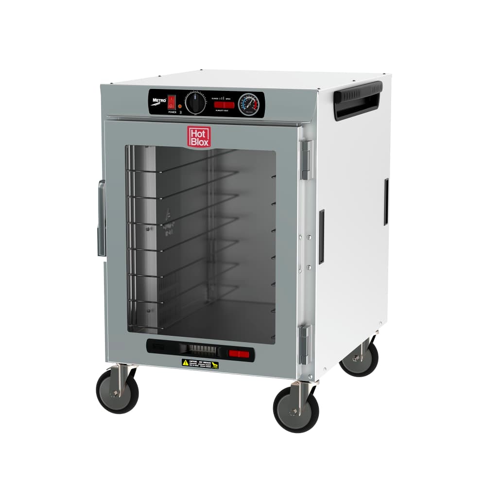 Metro HBCW8-AC-M 1/2 Height Insulated Mobile Heated Cabinet w/ (8) Pan Capacity, 120v