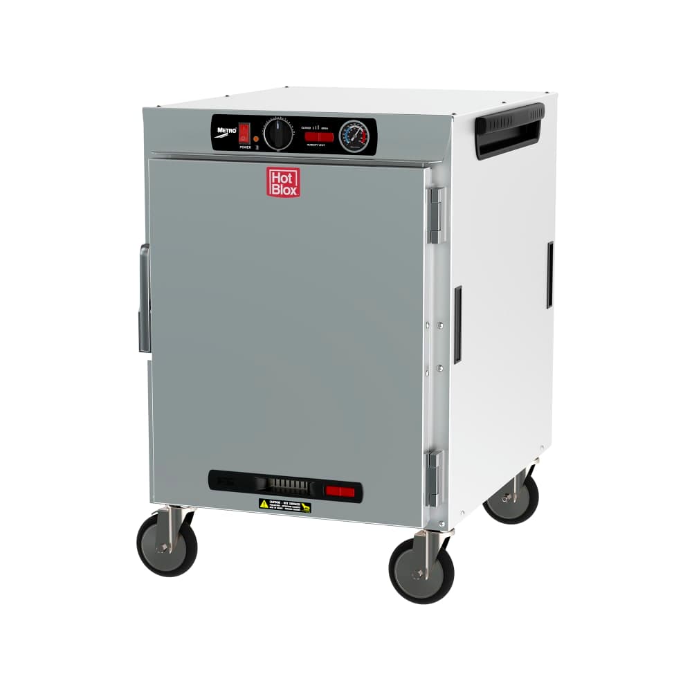 Metro HBCW8-AS-M 1/2 Height Insulated Mobile Heated Cabinet w/ (8) Pan Capacity, 120v