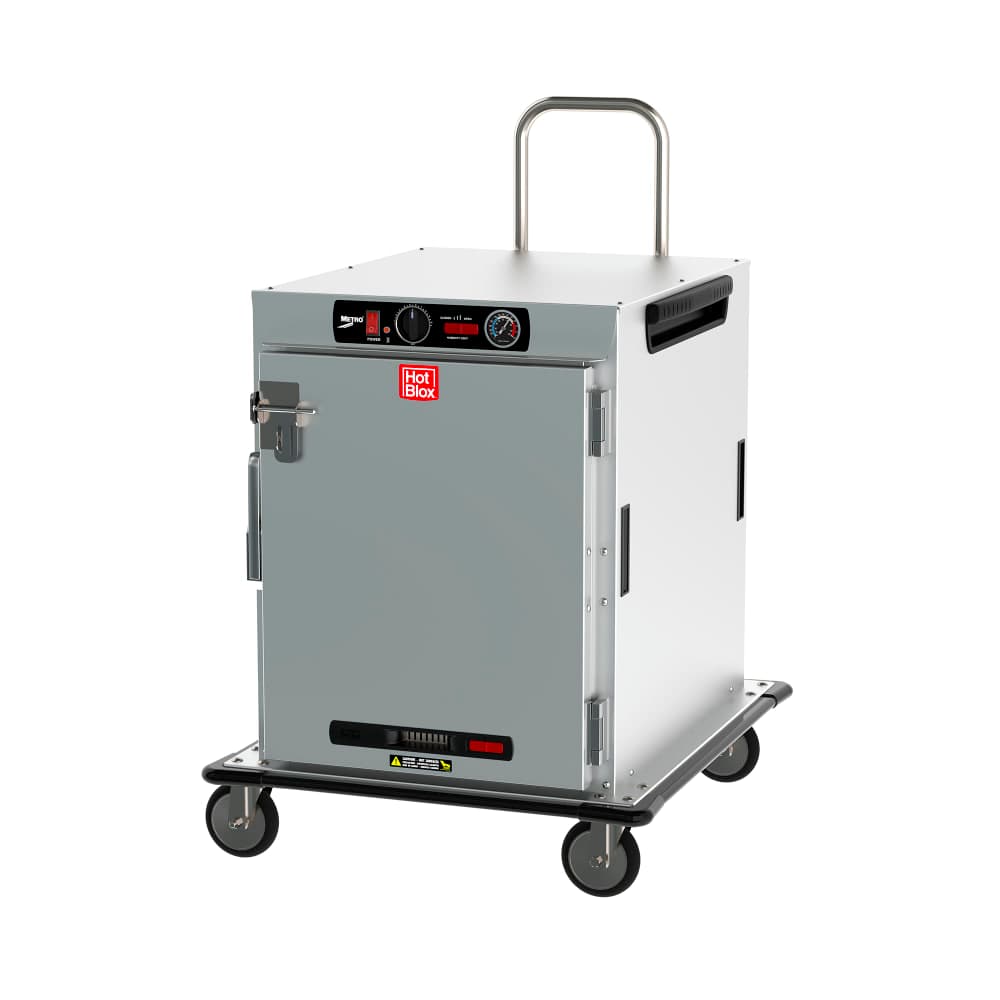 Metro HBCW8-AS-T 1/2 Height Insulated Mobile Heated Cabinet w/ (8) Pan Capacity, 120v
