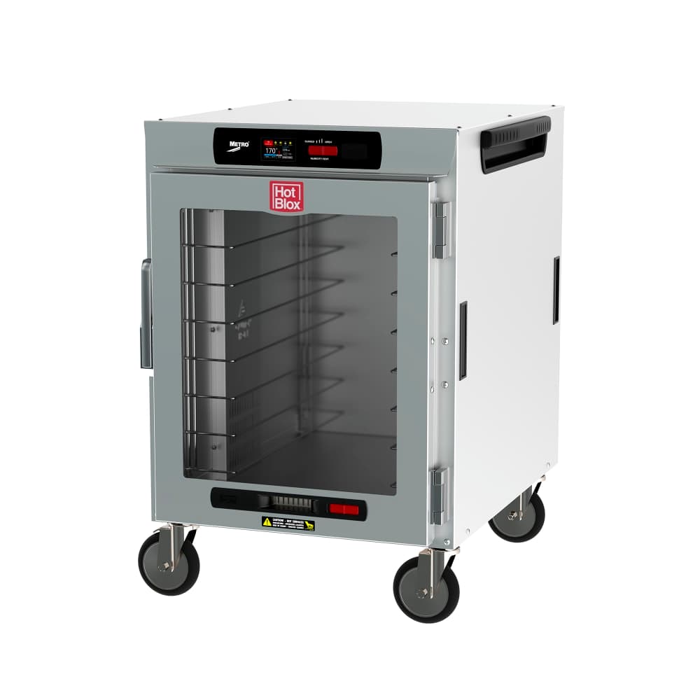 Metro HBCW8-DC-M 1/2 Height Insulated Mobile Heated Cabinet w/ (8) Pan Capacity, 120v