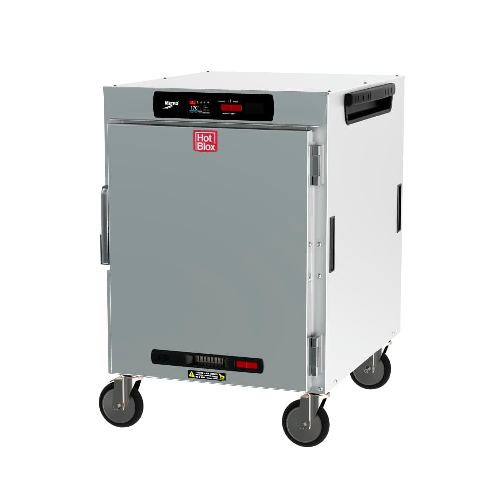 Metro HBCW8-DS-M 1/2 Height Insulated Mobile Heated Cabinet w/ (8) Pan Capacity, 120v