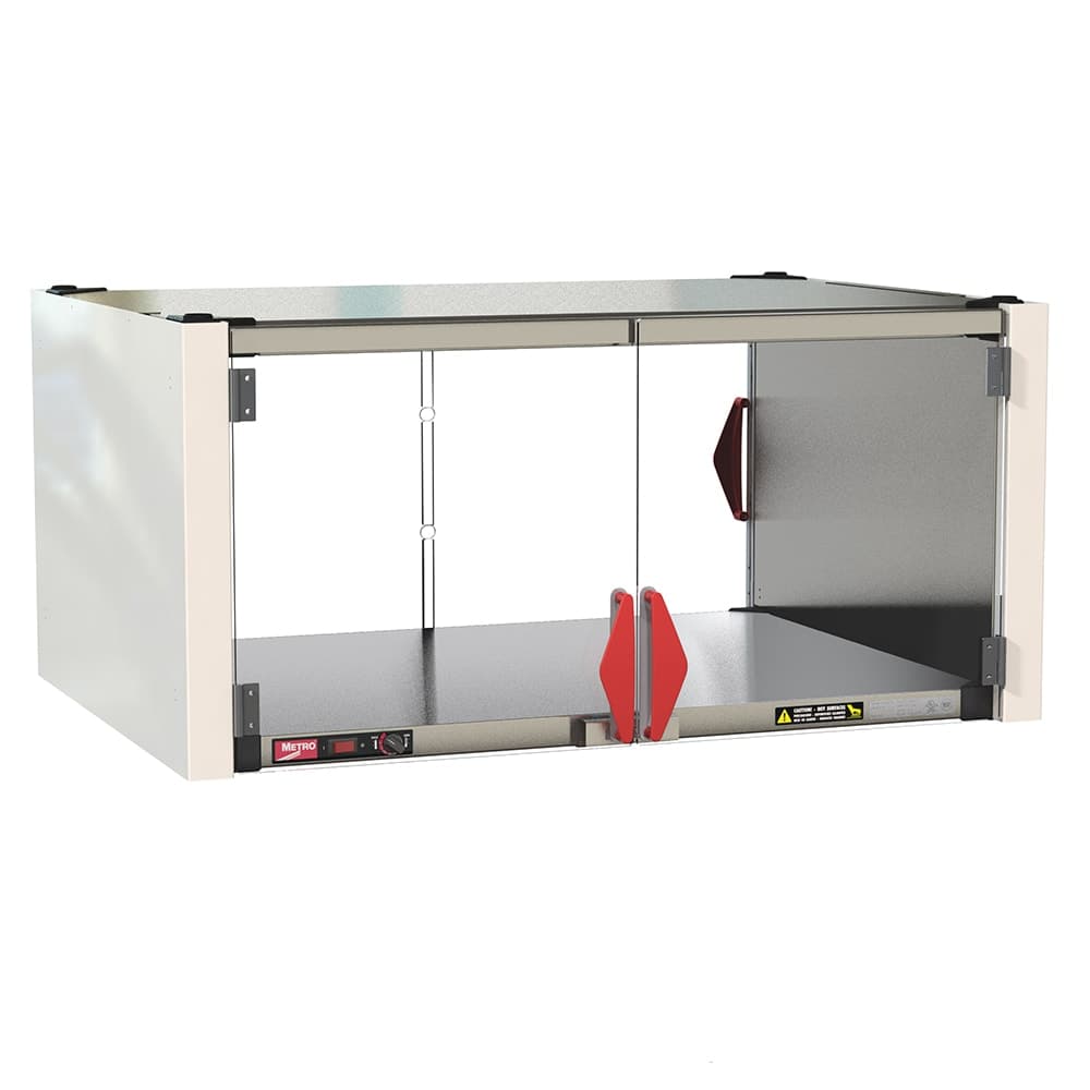 Metro HS1836-EKIT 36"W Countertop Enclosed Warming Shelf w/ Sliding Front Doors - Stainless Steel, 120v