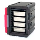 Metro ML400 Mightylite™ Insulated Food Carrier - 60 qt w/ (6) Pan Capacity, Black/Red thumbnail 3