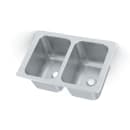 Vollrath 102-1-2 (2) Compartment Drop-in Sink - 10" x 14" thumbnail 5
