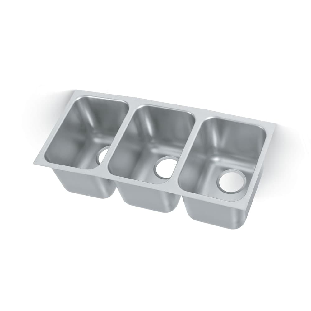 Vollrath 12103-1 (3) Compartment Undermount Sink - 14" x 12"