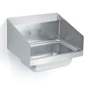 Vollrath 1410-0 Wall Mount Commercial Hand Sink w/ 13 9/16"L x 9 9/16"W x 5 1/2"D Bowl, Side Splashes thumbnail 4