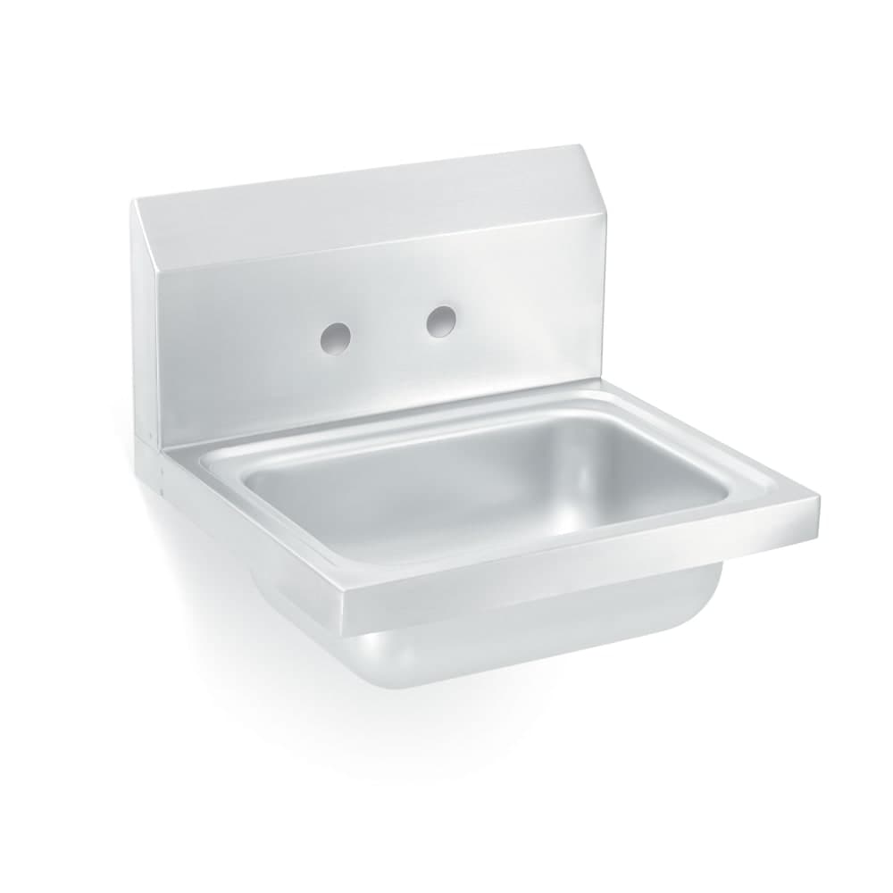 Vollrath 1411 Wall Mount Commercial Hand Sink w/ 13 9/16"L x 9 9/16"W x 5 1/2"D Bowl