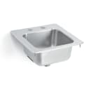 Vollrath 1554-C Drop-in Commercial Hand Sink w/ 11"L x 10"W x 6 3/16"D Bowl, Under Bar thumbnail 2
