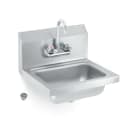 Vollrath K1410-C Wall Mount Commercial Hand Sink w/ 17"L x 15"W x 5 1/2"D Bowl, Gooseneck Faucet thumbnail 2