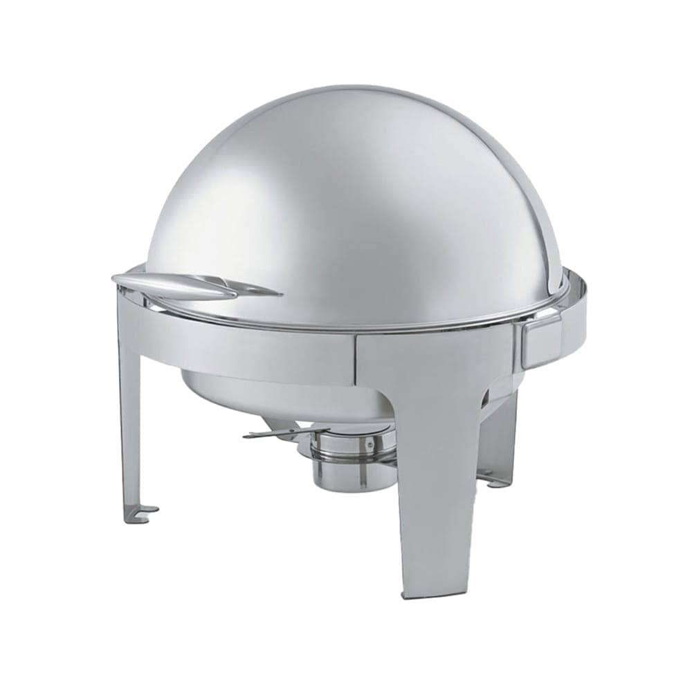 Vollrath T3505 7 qt. Round Chafer w/Roll-top Lid & Chafing Fuel Heat
