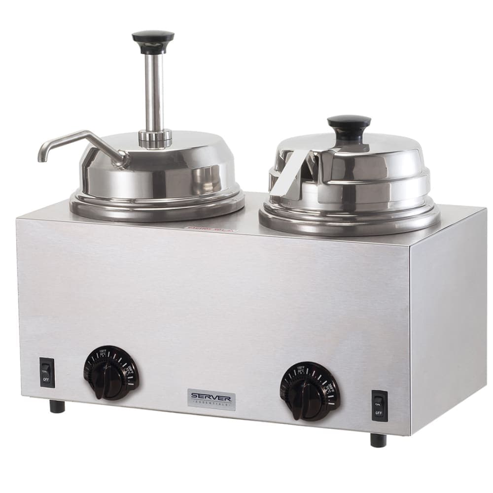 Server 6 qt All Purpose Topping Warmer - 1 oz Increments & 1/8 oz Ladle, 120v (81290)