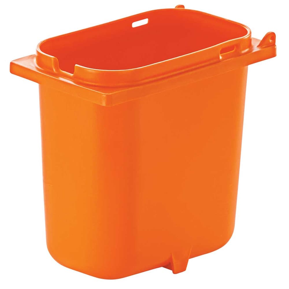 Server 2 qt Fountain Jar w/ Notch for Ladle, Polypropylene, Orange (83148)