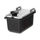 Server 1/9 Size Plastic Jar for Server Mini Rails, Lid Not Included, 3 1/2"D, Black (87202) thumbnail 2