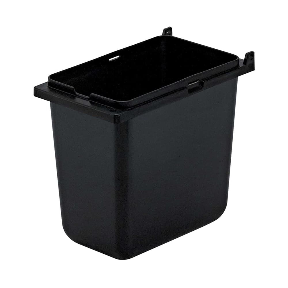 Server 1/9 Size Plastic Jar for Server Mini Rails, Lid Not Included, 6"D, Black (87203)