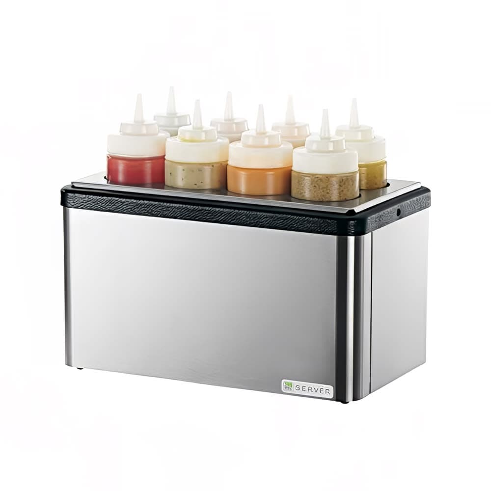 Server Countertop Squeeze Bottle Station, Includes (8) 16 oz TableCraft® Squeeze Bottles (87340)
