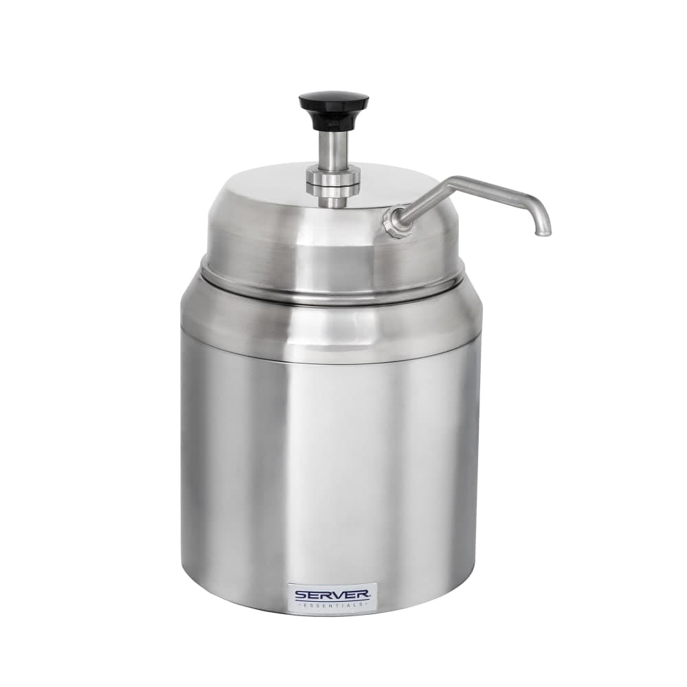 Server Insulated Chilled Server w/ 1 oz Yield Pump & 3 qt Jar, Stainless (94000)