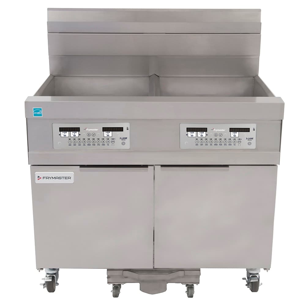 Frymaster 21814GF Gas Fryer - (2) 63 lb Vats, Floor Model, Liquid Propane