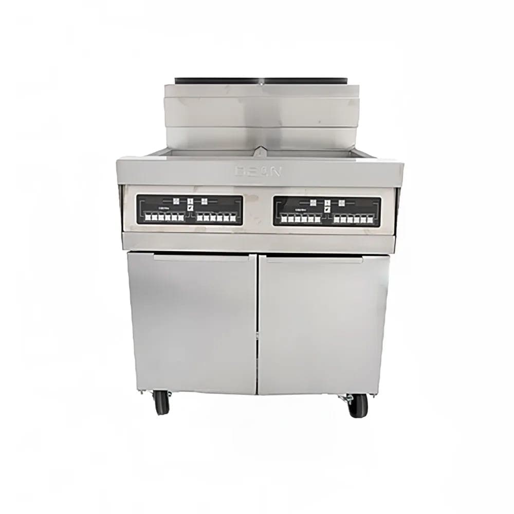 Dean 3PRG50T Gas Fryer - (3) 50 lb Vats, Floor Model, Natural Gas