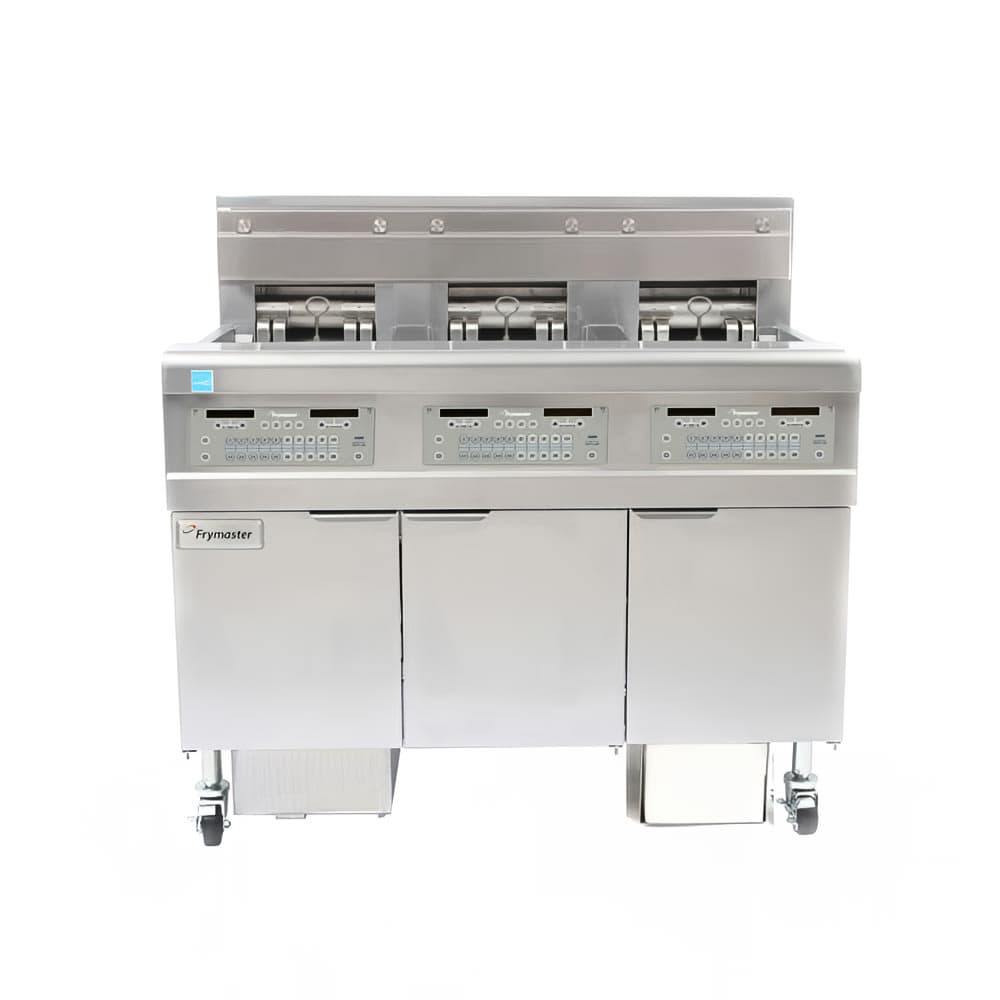 Frymaster FPEL314CA Electric Fryer - (3) 30 lb Vats, Floor Model, 208v/1ph