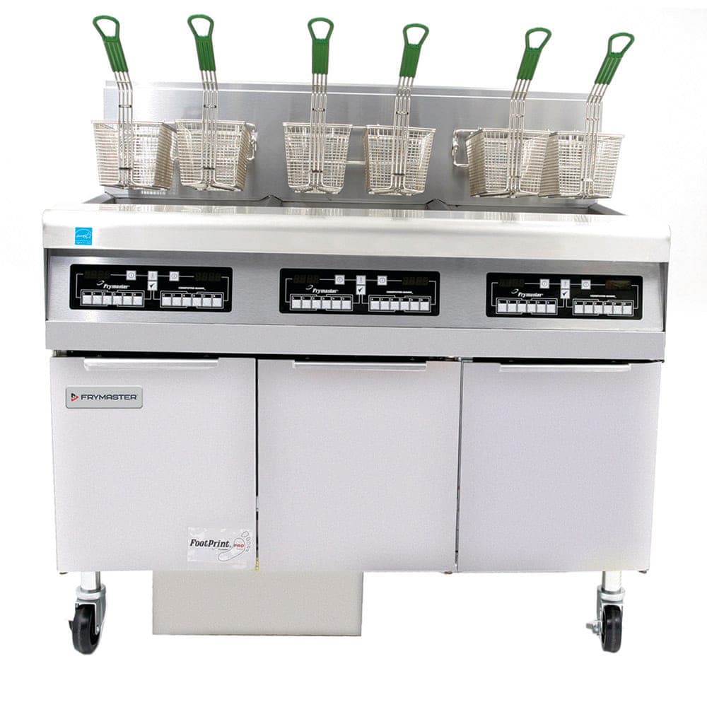 Frymaster FPPH355 Gas Fryer - (3) 50 lb Vats, Floor Model, Liquid Propane