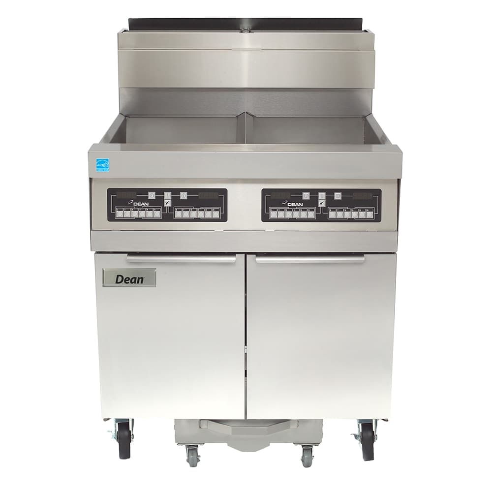 Dean SCFD360G Gas Fryer - (3) 75 lb Vats, Floor Model, Natural Gas