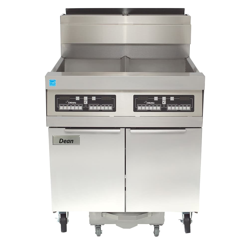 Dean SCFD460G Gas Fryer - (4) 75 lb Vats, Floor Model, Liquid Propane