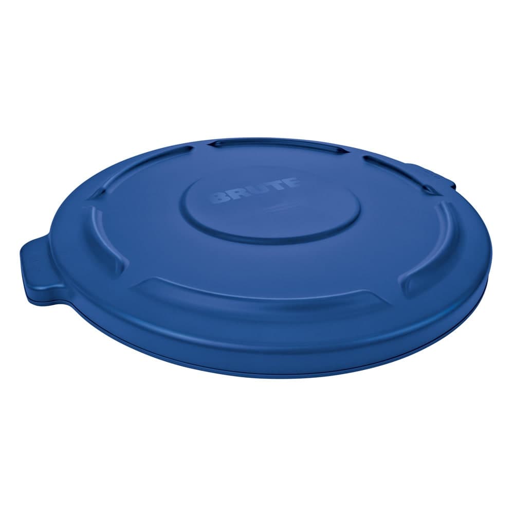 Rubbermaid 1779733 Round Flat Trash Can Lid - Plastic, Blue