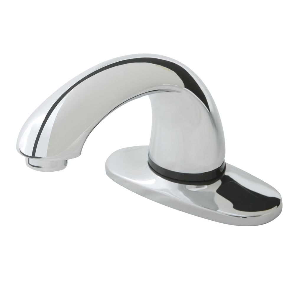 Rubbermaid 1818966 Deck Mount AutoFaucet - Single Hole, Touch Free, Polished Chrome