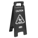 Rubbermaid 1867505 Executive Multi-Lingual Caution Sign - 2 Sided Black thumbnail 3