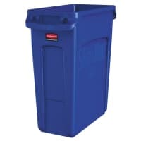 Rubbermaid 1955960 16 gal Rectangle Slim Trash Can, 22"L x 11"W x 25"H, Green thumbnail 4