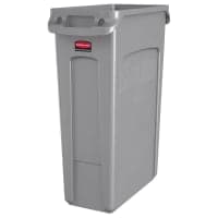 Rubbermaid 1956187 23 gal Rectangle Slim Trash Can, 22"L x 11"W x 30"H, Brown thumbnail 4