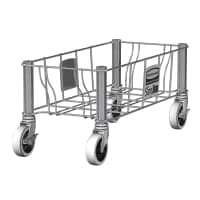 Rubbermaid 1956191 Square Metal Trash Can Dolly w/ Flat Center & 200 lb Capacity thumbnail 4